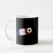 France Flag Jersey French Soccer Team French _1 コーヒーマグカップ (左)