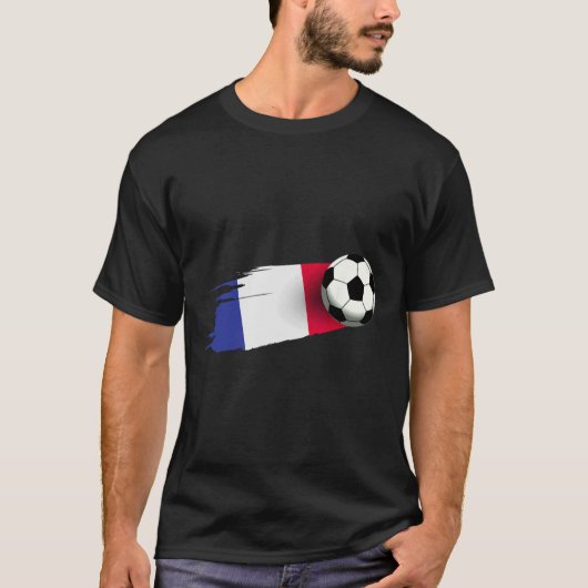 France Flag Jersey French Soccer Team French _1  Tシャツ (正面)