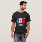 France Flag Jersey French Soccer Team French  Tシャツ (正面フル)