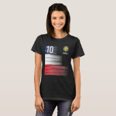 France Flag Number 10 French Soccer Men Women Boys Tシャツ (正面フル)