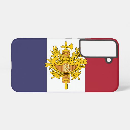 France flag phone case samsung galaxyケース (裏面横)