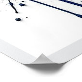 France Football Citiscape Oil Painting Style Art ポスター (角)