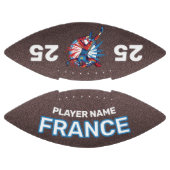 France Football Dynamic Quarterback Patriotic Art アメリカンフットボール (パネル)