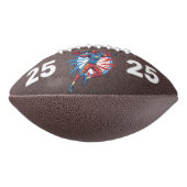 France Football Dynamic Quarterback Patriotic Art アメリカンフットボール (回転90)