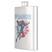 France Football Dynamic Quarterback Patriotic Art フラスク (左)