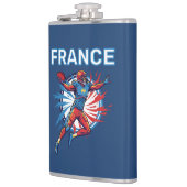 France Football Dynamic Quarterback Patriotic Art フラスク (左)