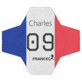 France Football Personalized Team Colors Athlete  サッカーボール (フラット)