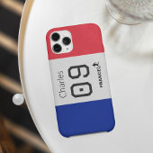 France Football Personalized Team Colors Athlete  iPhoneケース