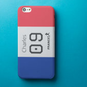 France Football Personalized Team Colors Athlete  iPhoneケース