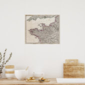 France, four leaves, leaf 1 ポスター (キッチン)