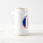 France Frankreich Art Shield ビールジョッキ (正面左)