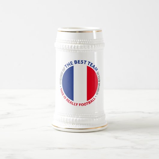 France Frankreich Art Shield ビールジョッキ (中央)