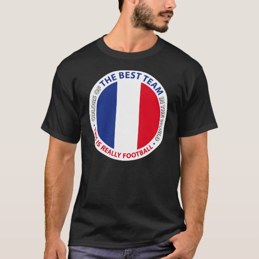 France Frankreich Art Shield Tシャツ (正面)