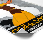 France Golf Vintage Advertising Poster Restored ポスター (角)
