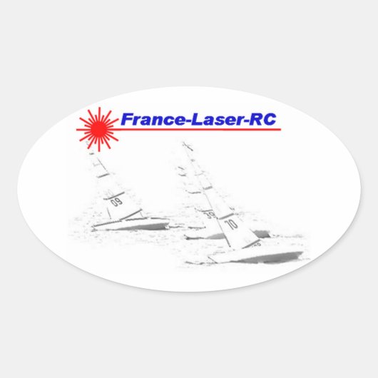France Laser RC Classic 楕円形シール (正面)