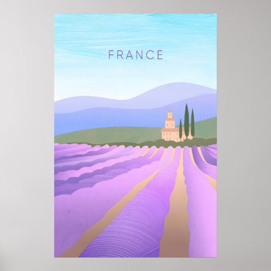 France Minimal Travel Poster ポスター (正面)
