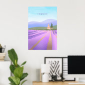 France Minimal Travel Poster ポスター (ホームオフィス)