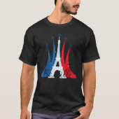France National Celebration Bastille Day Tシャツ (正面)