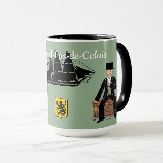 France, Nord-Pas-de-Calais マグカップ (正面右)