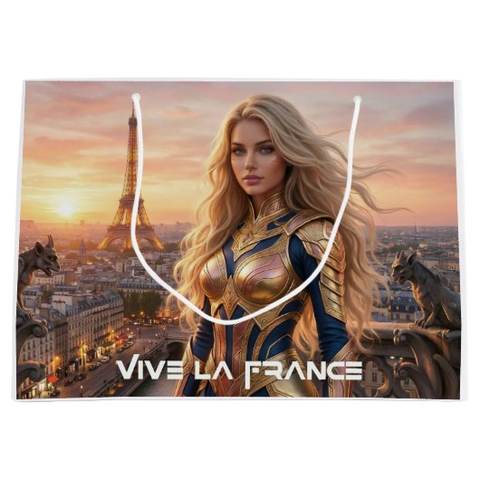 FRANCE - PARIS ラージペーパーバッグ (正面)