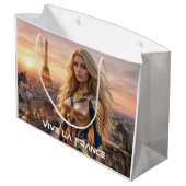 FRANCE - PARIS ラージペーパーバッグ (裏面アングル)