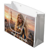 FRANCE - PARIS ラージペーパーバッグ (正面アングル)