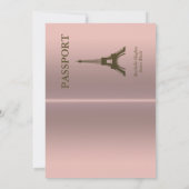 France Passport (UNLOCKED)結婚式招待状II 招待状 (裏面)