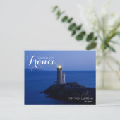 France Petit Minou Light house Cardからの挨拶 ポストカード (スタンド正面)