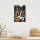 France Poster French Art Les Houches Gorges Print ポスター (キッチン)