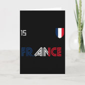 France Retro Soccer French Flag  カード (正面)