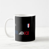 France Retro Soccer French Flag  コーヒーマグカップ (左)