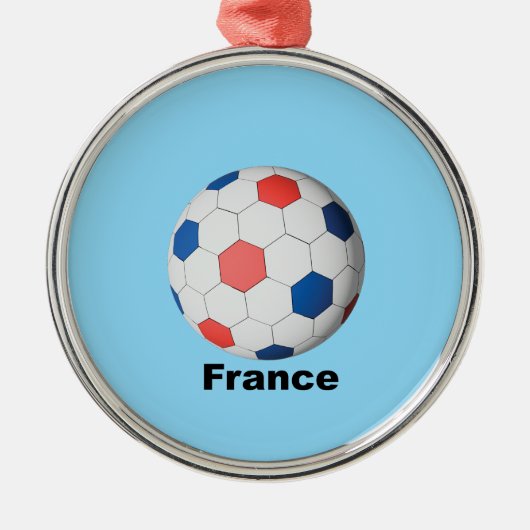 France Soccer メタルオーナメント (正面)