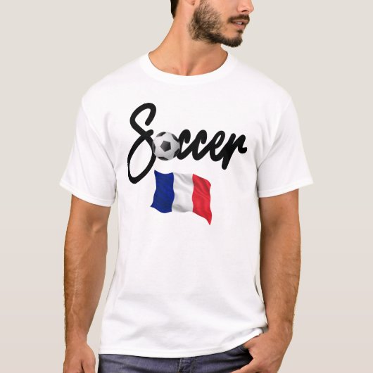 France Soccer - French Flag  Tシャツ (正面)