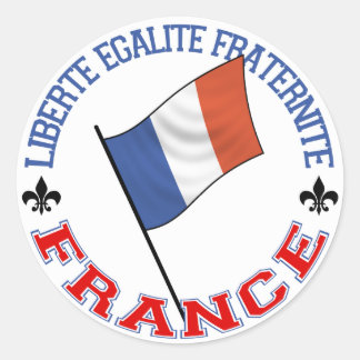 France Sticker ラウンドシール