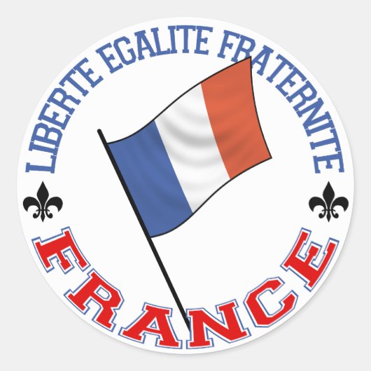 France Sticker ラウンドシール (正面)
