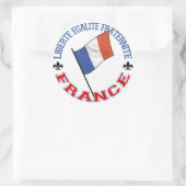 France Sticker ラウンドシール (バッグ)
