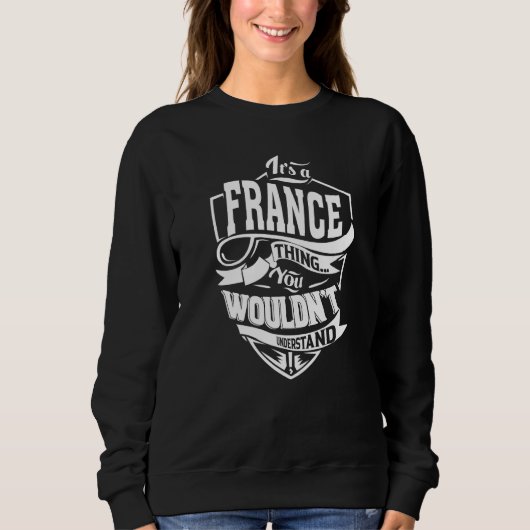 FRANCE Thing Gift Premiumの特典 スウェットシャツ (正面)