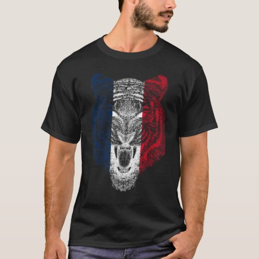 France Tiger French Tiger Flag Tシャツ (正面)