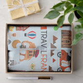 France Travel Icons Design 薄葉紙 (ギフト)