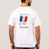 France-Tricolore-Champion-French-Flag-Distressed Tシャツ (裏面)