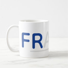 "France" Typography Mug コーヒーマグカップ