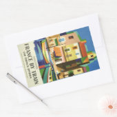 FRANCE Vintage Travelスタンプ 長方形シール (封筒)