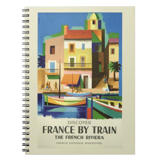 FRANCE Vintage Travelノートブック ノートブック (正面)