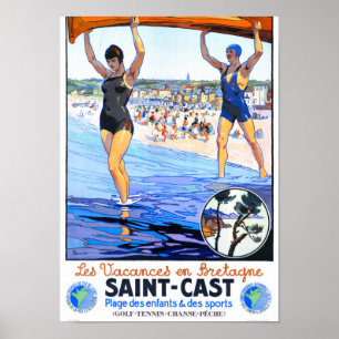 France Vintage Travel Poster Restored ポスター