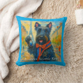Frances Scottie Key: The Anthem of Adorable クッション (ブランケット)