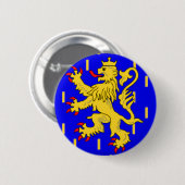 Franche-Comté (フランス)の旗 缶バッジ (正面&裏面)