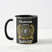 FRANCHUKのものだから分かるまい マグカップ (左)