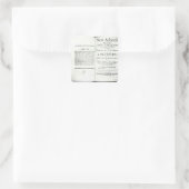 Francis Bacon'sのタイトルページ スクエアシール (バッグ)