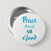 Franciscan Peace and All Good Pin 缶バッジ (正面&裏面)