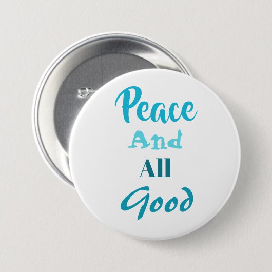 Franciscan Peace and All Good Pin 缶バッジ (正面&裏面)